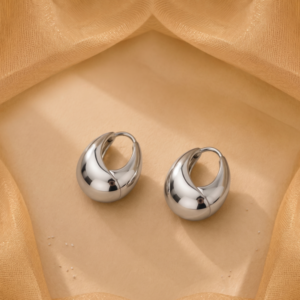 NOORI Chunky Dome Hoop Earrings