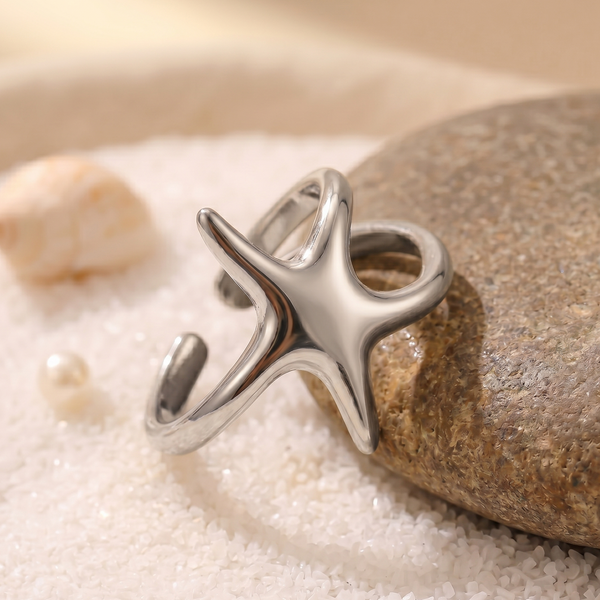 NOORI Starfish Open Adjustable Ring 18K Gold Plated