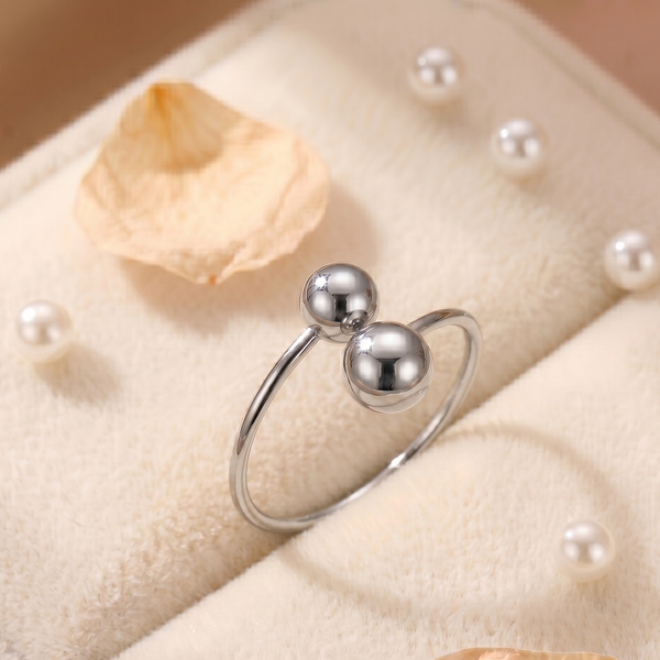 NOORI Dual Ball Open Adjustable Ring