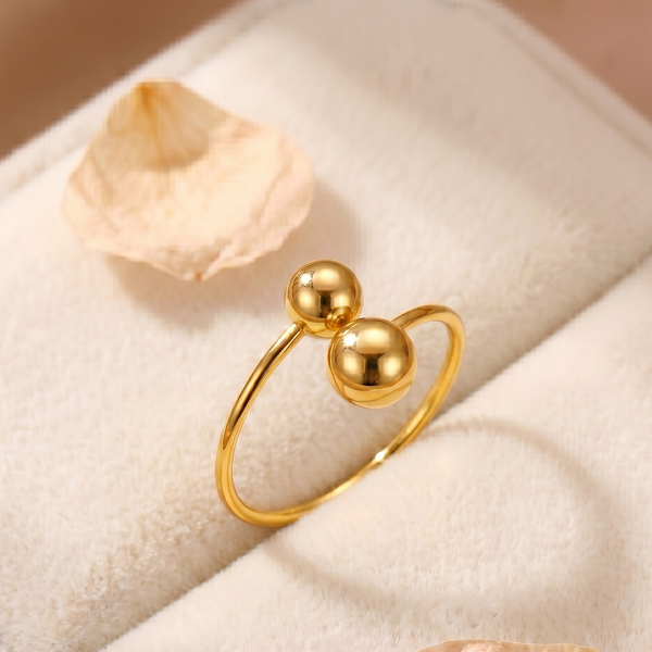 NOORI Dual Ball Open Adjustable Ring
