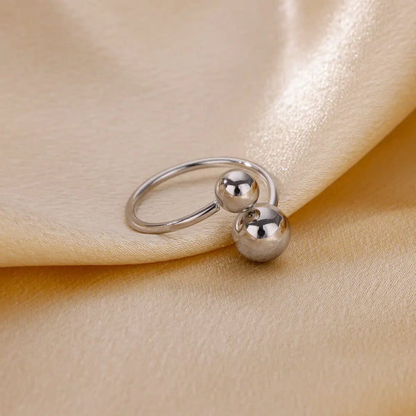 NOORI Dual Ball Open Adjustable Ring